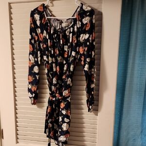 Abercrombie & Fitch Blue Floral Romper